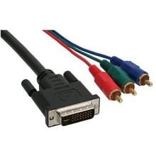 Przyłącze kablowe DVI / RCA 3x wtyk; długość 1,8m
