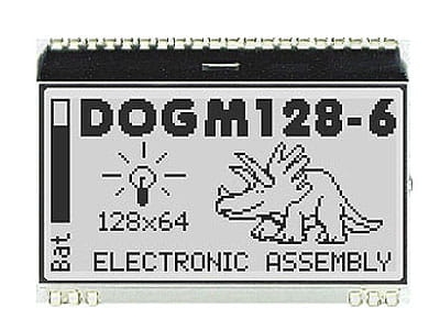 EA DOGM128W-6 wyświetlacz graficzny LCD