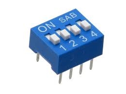 DIP switch 4 przełącznik