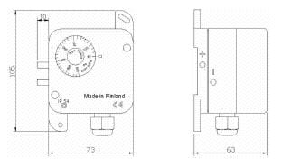 PS200 presostat wymiary