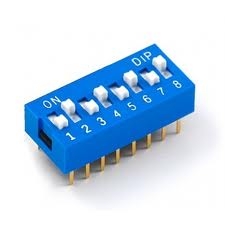 DIP switch 8 polowy