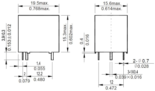 NT73-2CS12-5; przekaźnik elektromagnetyczny