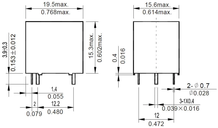 NT73-2CS12-5; przekaźnik elektromagnetyczny