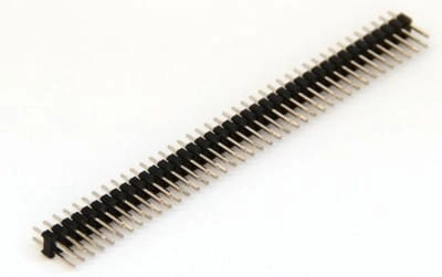 PH80DS-09 listwa kołkowa dwurzędowa prosta 2x40pin; wysokość 9; raster 2,54