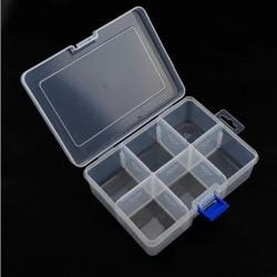 Organizer plastikowy 6 przegródek 160x120x58mm