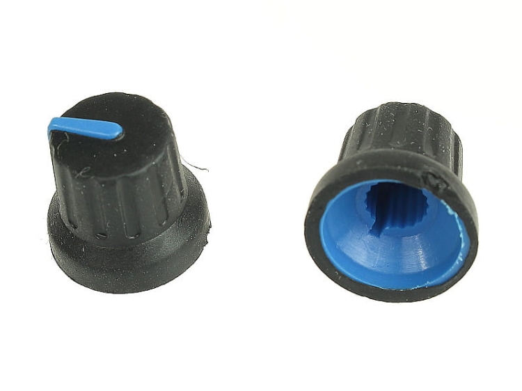 Gałka - pokrętło do potencjometru niebieska