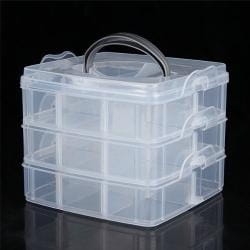 Organizer plastikowy 18 przegródek 150x150x125mm