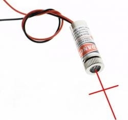 wskaźnik laserowy krzyż