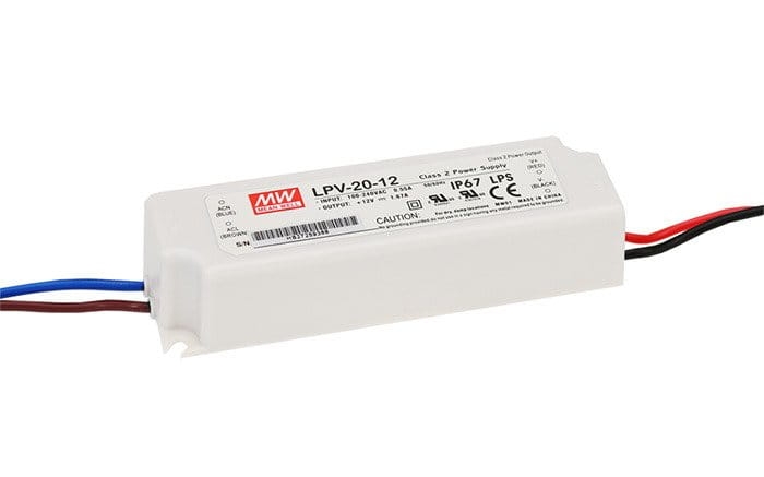 LPV-20-5 wodoszczelny zasilacz impulsowy do LED 5V