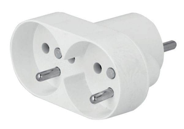 Rozgałęźnik elektryczny z uziemieniem R-270 2x gniazdko