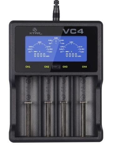 VC4 ładowarka mikroprocesorowa akumulatorów NiMh; Li-on XTAR