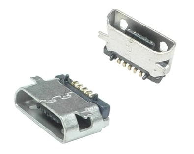 Gniazdo USB mikro montażowe kątowe SMD