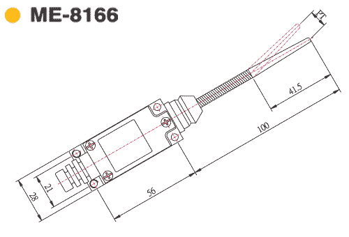 ME 8166 przełącznik krańcowy - sprężyna 60mm