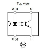 CNY65 EXi transoptor; wyjście tranzystorowe
