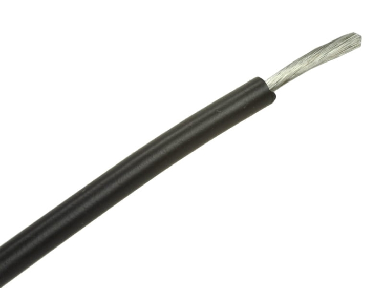Przewód silikonowy 1x1,5mm2 - czarny