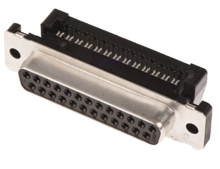 DB25 gniazdo 25-pin zaciskane na taśme D-sub