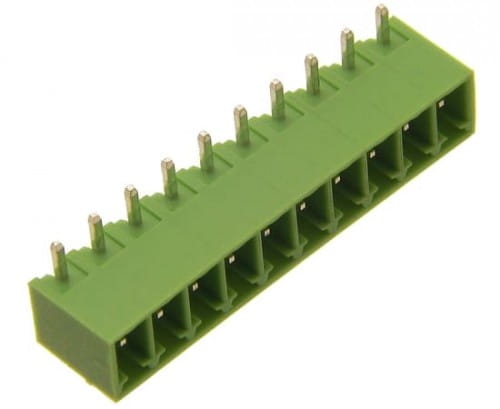 TBMP 3814R listwa rozłączalna kątowa męska 14pin; raster 3,81