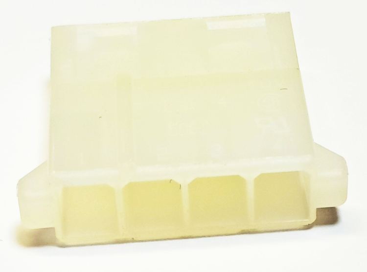 ZH 04 F obudowa żeńska złącza zasilającego HDD; 4-pin;; raster 5,08