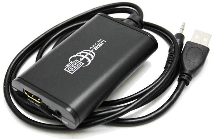 Konwerter USB + audio wejście / HDMI wyjście, LKV-325