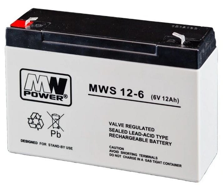 MWS 12-6 akumulator żelowy 6V / 12Ah
