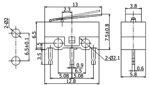 Mikroprzełącznik krańcowy