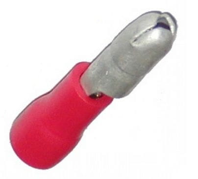 Konektor izolowany okrągły - męski 4mm