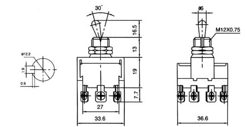 KN3(B)-402 przełącznik dźwigniowy