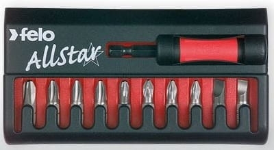 Zestaw bitów Felo Allstar z uchwytem magnetycznym