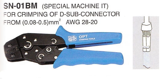 SN-01B zaciskarka złącz nieizolowanych i D-SUB