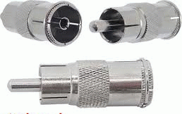 Adapter - przejściówka RCA / TV