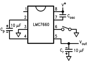 LMC7660IM przetwornica DC/DC schemat