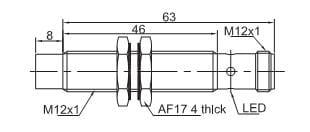 LR12XBN08DPOY-E2; PNP-NO; czujnik indukcyjny