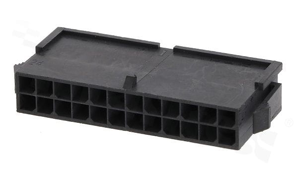 PWP-24 gniazdo na przewód z zatrzaskiem 2x12-pin raster 3mm