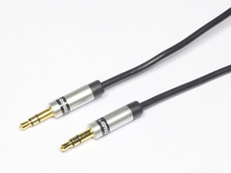 Przyłącze kablowe Jack 3,5mm stereo (wtyk - wtyk) długość 5m; slim