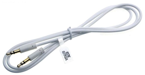 Przyłącze kablowe Jack 3,5mm stereo (wtyk - wtyk) długość 2m; białe