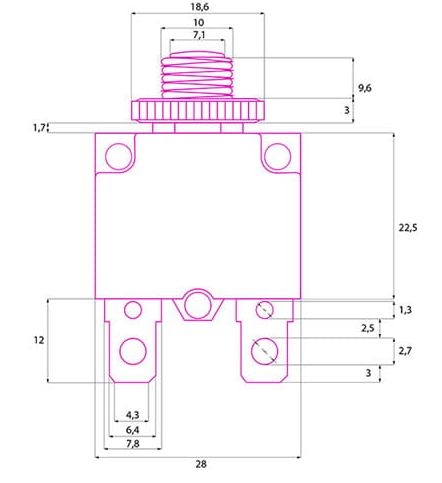 MR1-30 wyłącznik bimetaliczny