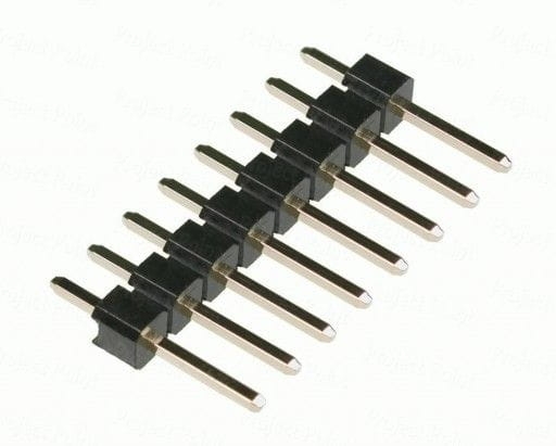 PH 08SS-1S listwa kołkowa jednorzędowa prosta 8pin; wysokość 11,6; raster 2,54