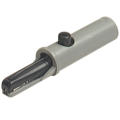 KK91-B krokodylek izolowany, gniazdo bananowe 4mm;  czarny; 6A; 60Vdc