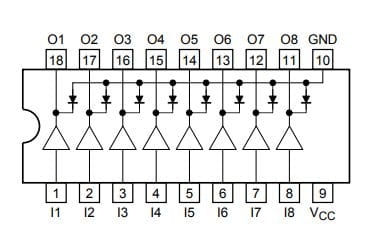TD62783AP 8-kanałowy sterownik tranzystorowy