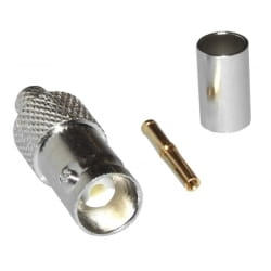 BNC gniazdo zaciskane kabel RG59