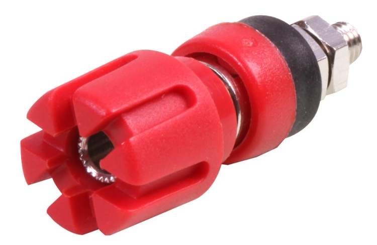 Gniazdo bananowe 4mm; na panel