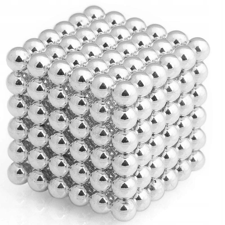 Neocube srebrne 5mm opk 216 szt kulki magnetyczne