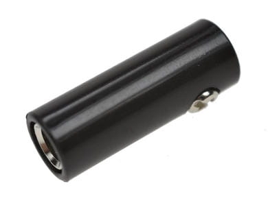 Gniazdo bananowe 4mm na kabel, czarny 32A; 60V