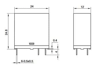 HF42F024; przekaźnik elektromagnetyczny