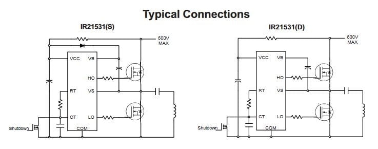 IR21531 sterownik bramki MOSFET
