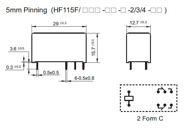 HF-115F-024-2ZS4 przekaźnik elektromagnetyczny