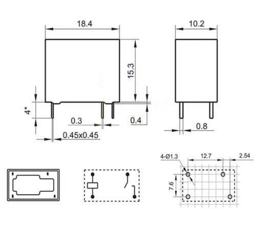 HF32F-012-HS przekaźnik elektromagnetyczny