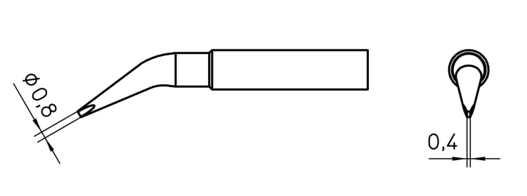 Końcówka lutownicza płaska Weller XNT-8