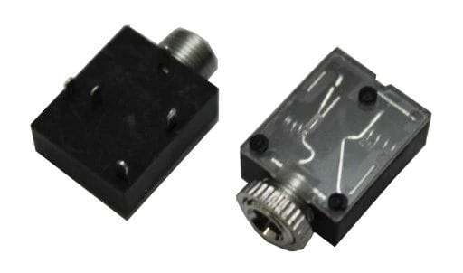 Gniazdo Jack 3,5mm stereo montażowe do druku, przykręcana na obudowe