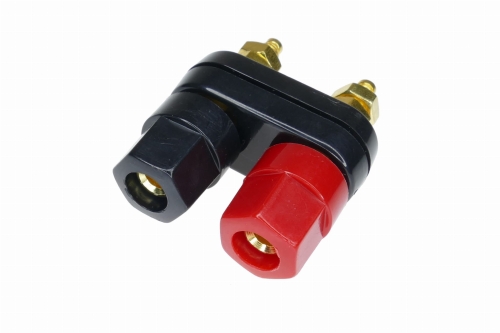 Gniazdo bananowe podwójne montażowe